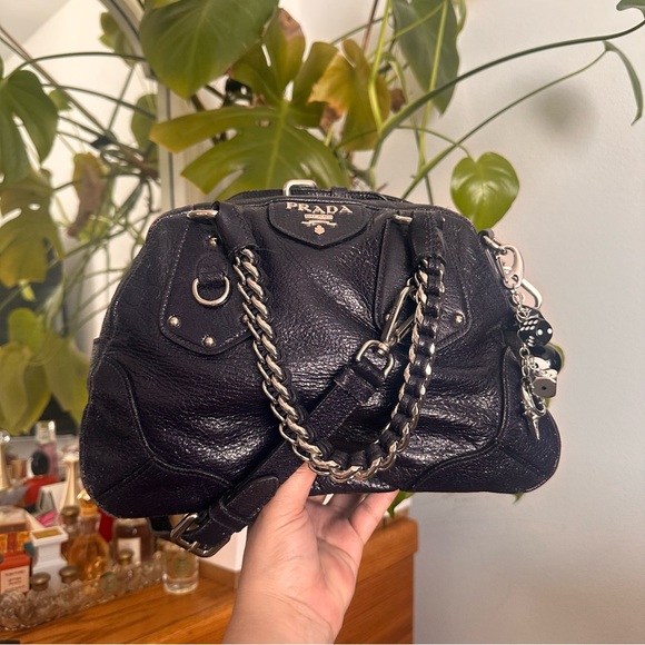 Prada Midnight Purple Shimmering Leather Top
Handle Bag - Picture 5 of 15